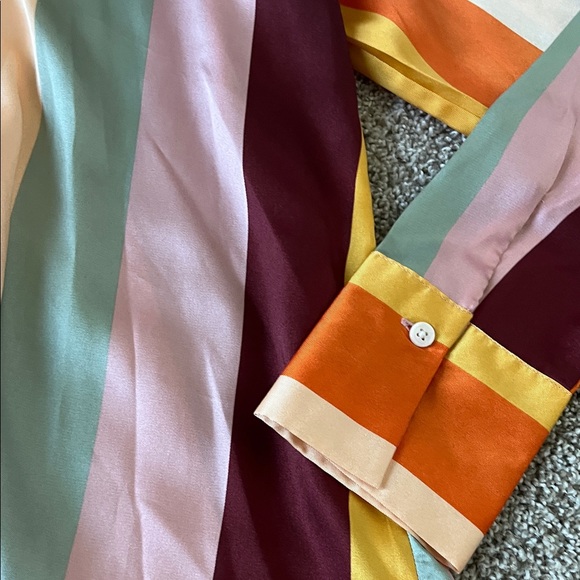 Multicolor Striped Women’s Shirt - Picture 3 of 4